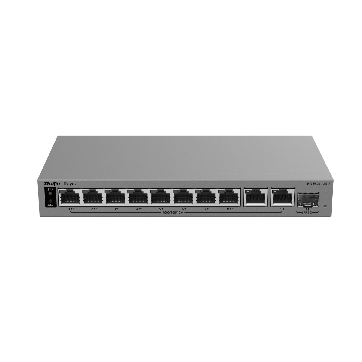 Ruijie RG-ES211GS-P 10-Port Gigabit Smart Cloud-Managed PoE Switch