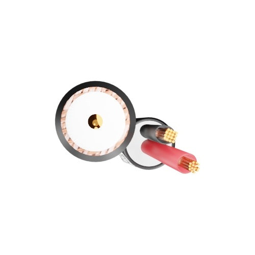 Securi-Flex SFX/59+2C-0.75-PREM-LSZH-D-BLK-100 coaxial cable