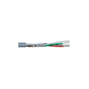WME: SFX/OSC4-18-LSZH-GRY-100, 100m 4 Core 18AWG Overall Foil Screen Cable, LSZH Grey, 600V