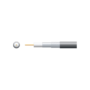 Mercury: 808.121UK, Economy RG6 Coaxial Cable, 75 Ohms, Foam Filled, Aluminium Braid, 100m