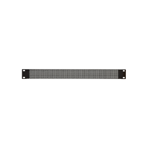 Adastra: 853.061UK, 1U Perforated Rack Blanking Panel, Black, Powder Coated Steel