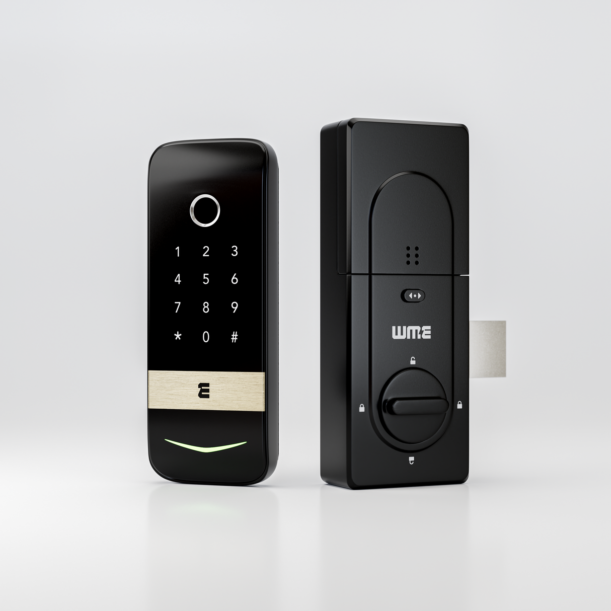 WME DL2 Smart Door Lock – Wi-Fi Voice Fingerprint Keypad (Alexa/Google)
