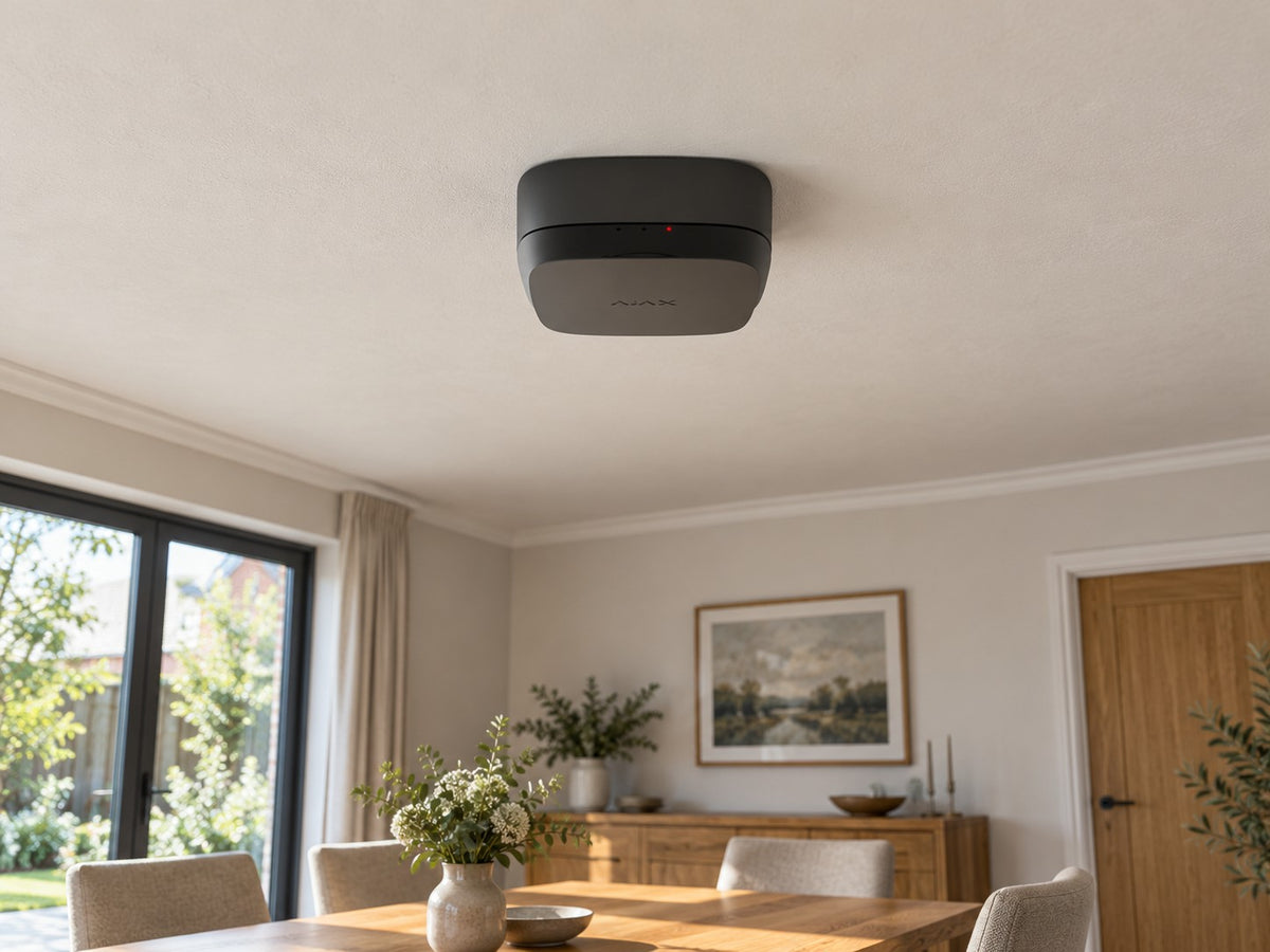 Ajax FireProtect 2 RB Heat/Smoke/CO installed in British home dining room.