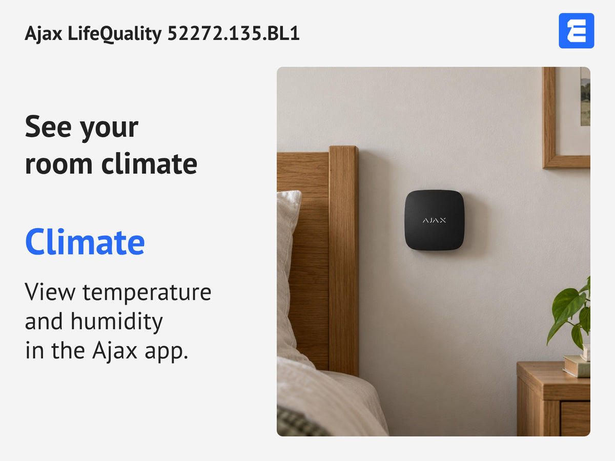 Ajax LifeQuality 52272.135.BL1 infographic: See your room climate.