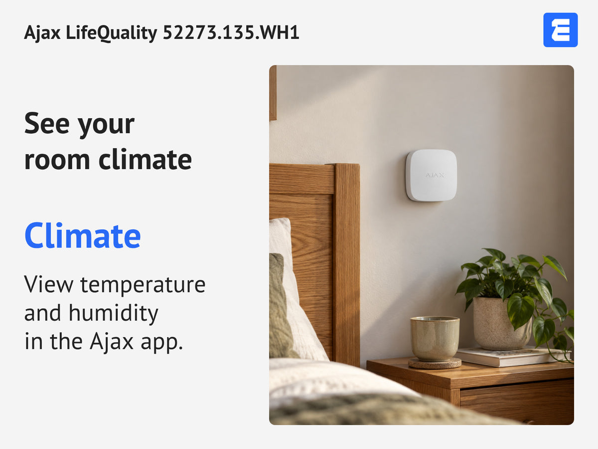 Ajax LifeQuality 52273.135.WH1 infographic: See your room climate.