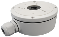 HikVision: DS-1280ZJ-S, Waterproof Junction Box, Aluminium Alloy, White, Compatible with Bullet Cameras