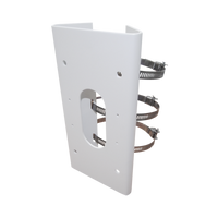 HikVision: DS-1475ZJ-SUS, Stainless Steel Vertical Pole Mount, 250 mm x 127 mm, Adjustable Diameter 67-127 mm, 1.205 kg