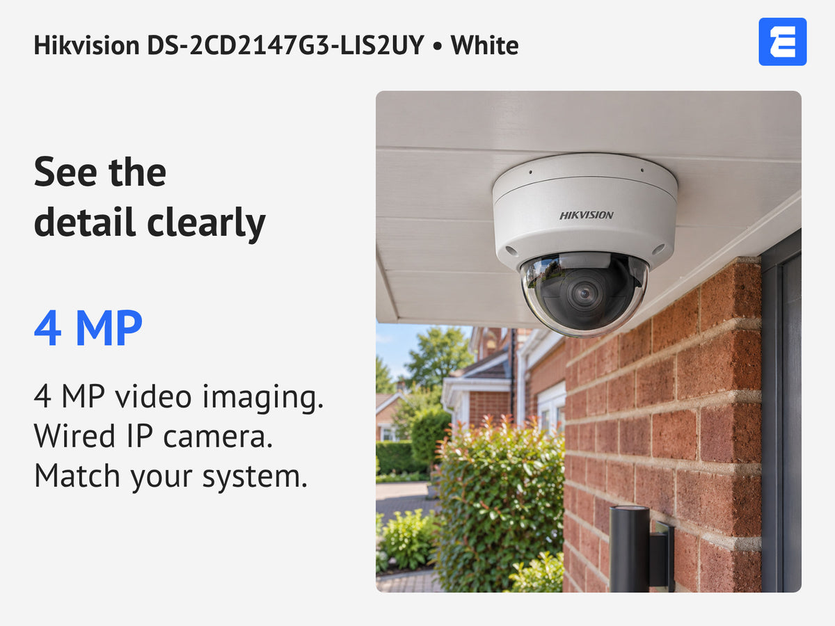 Hikvision DS-2CD2147G3-LIS2UY • White infographic: See the detail clearly.