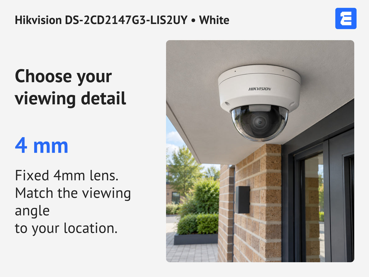 Hikvision DS-2CD2147G3-LIS2UY • White infographic: Choose your viewing detail.