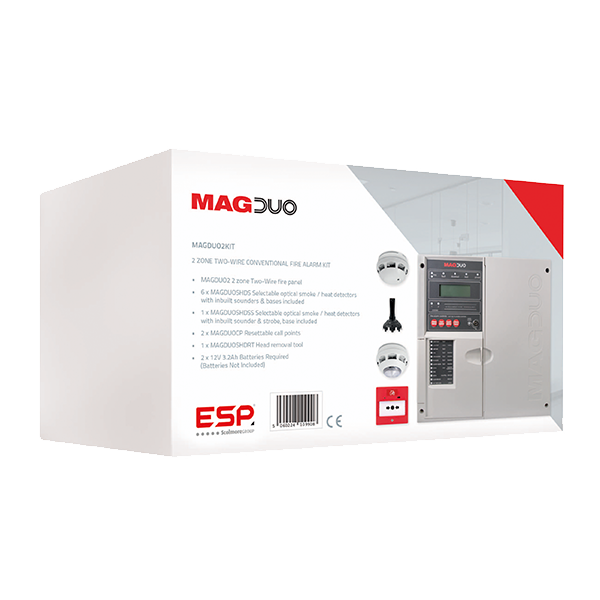 MAGDUO MAGDUO2KIT 2 Zone Two Wire Fire Alarm Kit