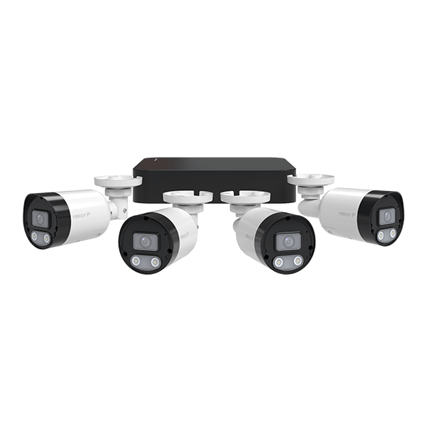 RekorHD RC24KB4W IP PoE 2MP 4CH 4 Bullet Cam Kit 1TB White