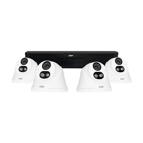 RekorHD RC24KTW IP PoE 2MP 4CH 4 Turret Kit 1TB White