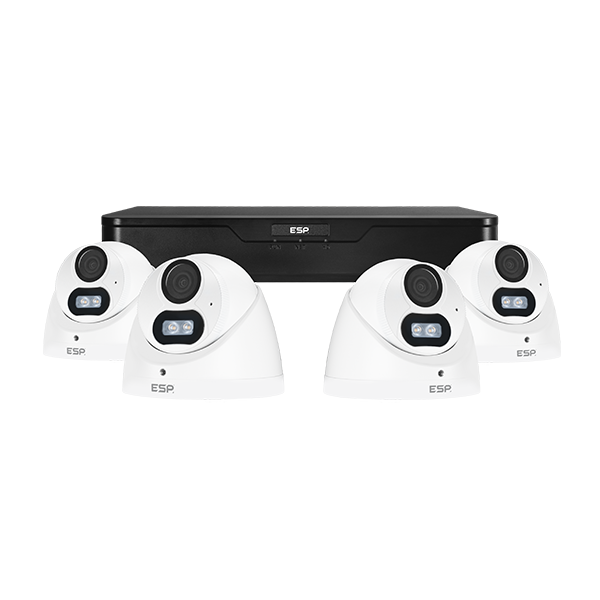 RekorHD RCKTW 24/7 Analogue HD 2MP 4CH 4 Camera Turret Kit White 1TB