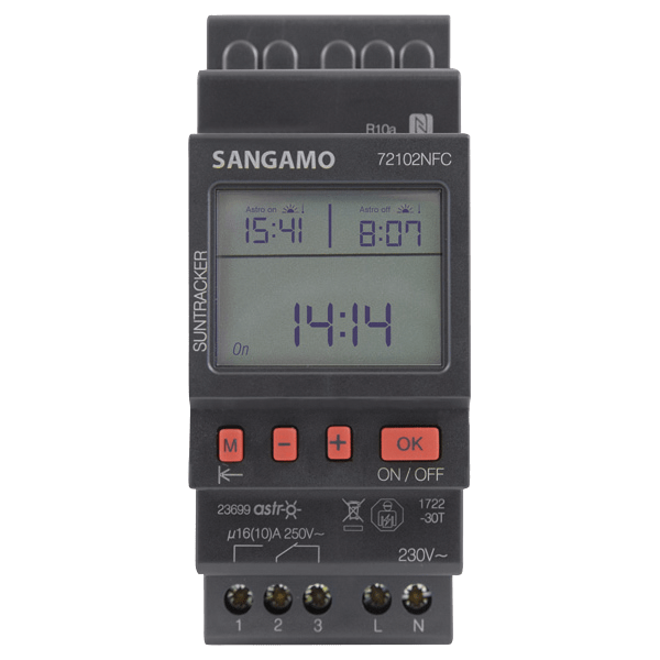Sangamo 72102NFC Astro NFC 1 Module 1 Channel, 24 Hr Timer, 4 Operations