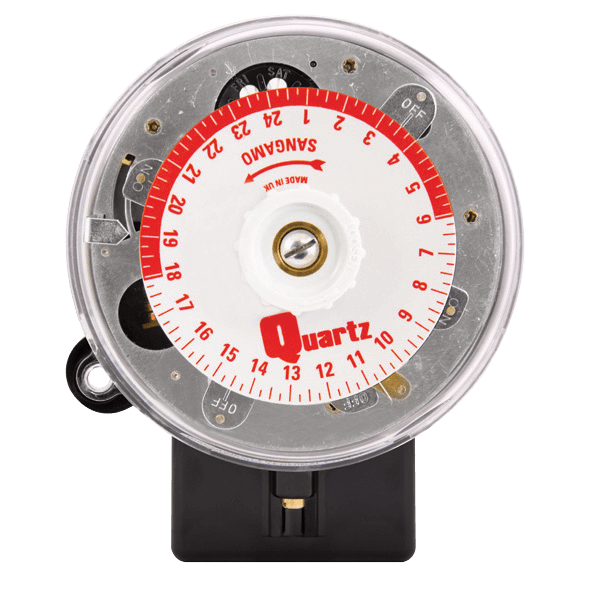 Sangamo Q554.2 3 Pin Time Switch, 2 On/Offs, red dial 100-hour battery reserve