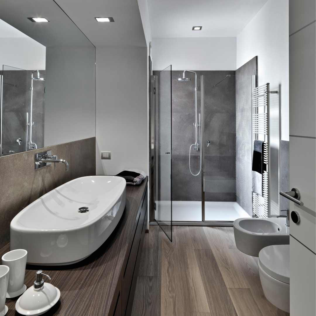 a modern bathroom