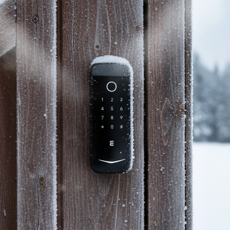 WME DL2 smart lock in a frosty environment 