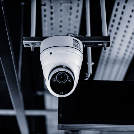 white PTZ camera 