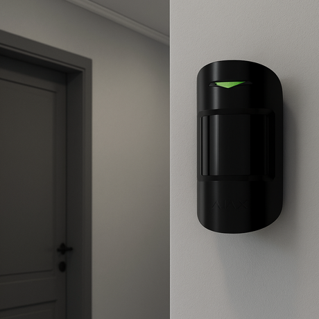 black ajax motion detector 