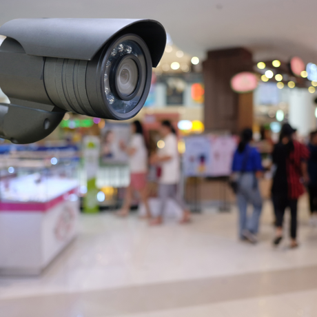 CCTV Camera in a busy shop 