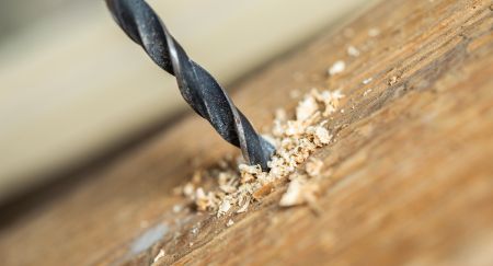 drilling into wood