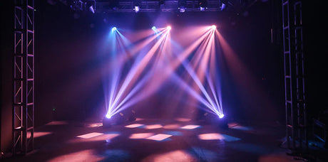 Stage Lighting with strobe lights 
