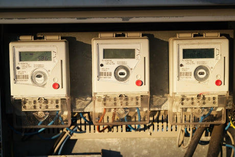 Electric power meters of the charging station