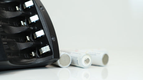 Fast charger for four AA rechargeable batteries