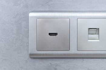 Brushed Steel & Chrome Fixtures