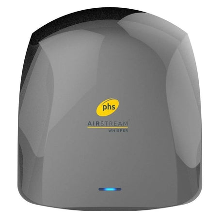 Grey PHS warner air steam hand dryer