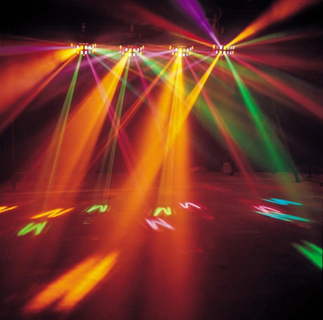 colourful disco lighting 