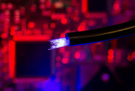 Beautiful optical fibre detail