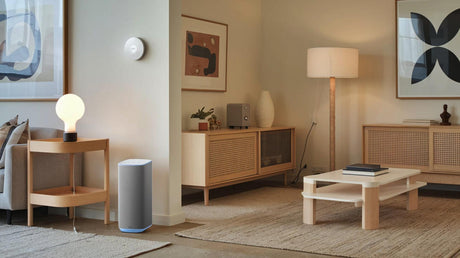 smart speaker in modern home 