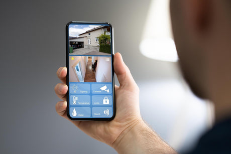 Smart Home CCTV Security On Mobile Phone