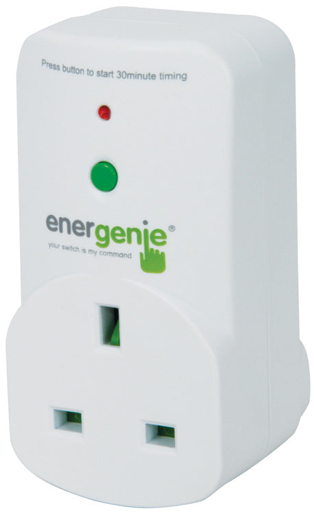 White Energenie Timer Socket