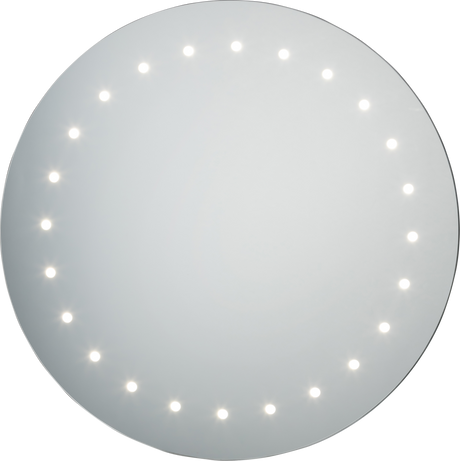 circular bathroom mirror with lights