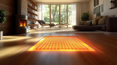 Illustration Showing How an Underfloor Heating System Functions Efficiently for Optimal Home Comfort and Energy Savings