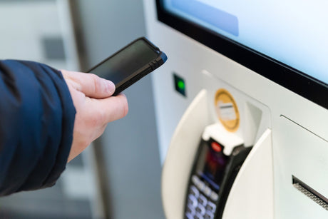 man uses a prepaid card meter 