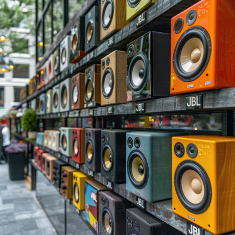 colourful speakers 