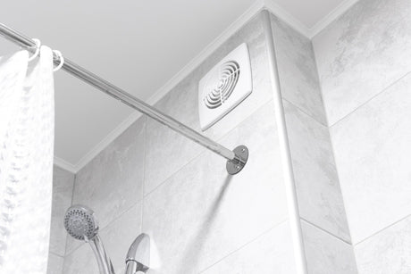 Bathroom ventilation fan in modern interior design apartment 