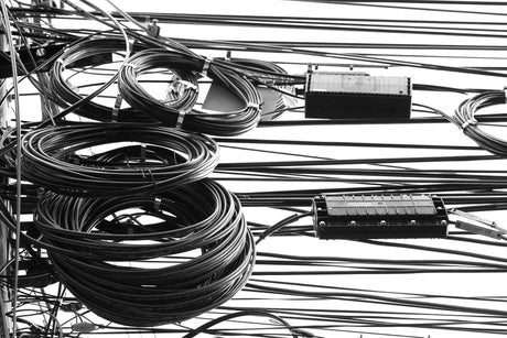 Close-up of power transformers 