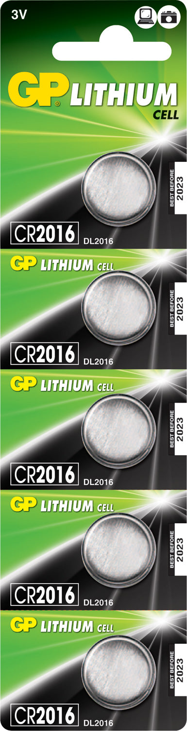 GP Button Cell CR2016 Batteries