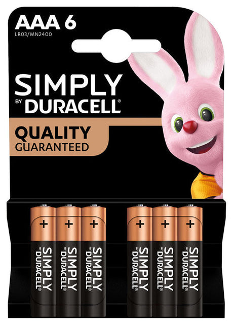 Duracell AAA Batteries 6 pack 