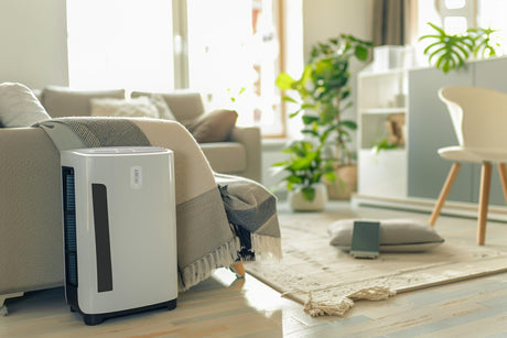 portable air conditioning unit in modern home 