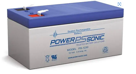 Grey & Blue Powersonic VRLA Battery