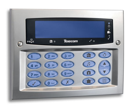 Silver & Blue Texecom Keypad