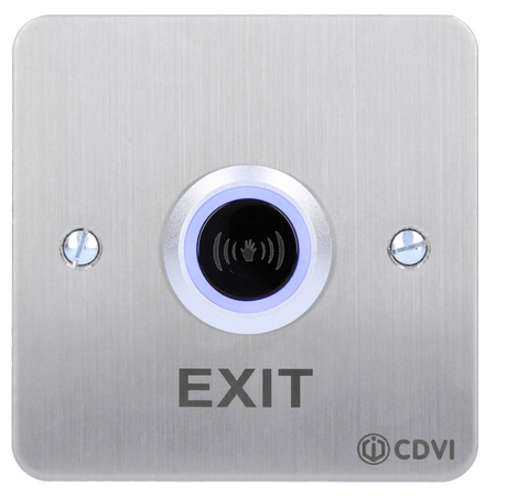 Silver CDVI Touch-Free Door Lock