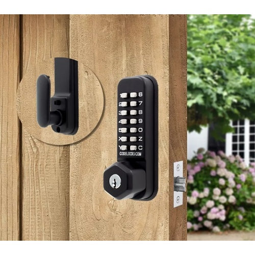 Codelocks 0255 KEY BK MG mechanical mortice latch