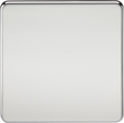 1G Blanking Plate - Polished Chrome