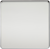 1G Blanking Plate - Polished Chrome